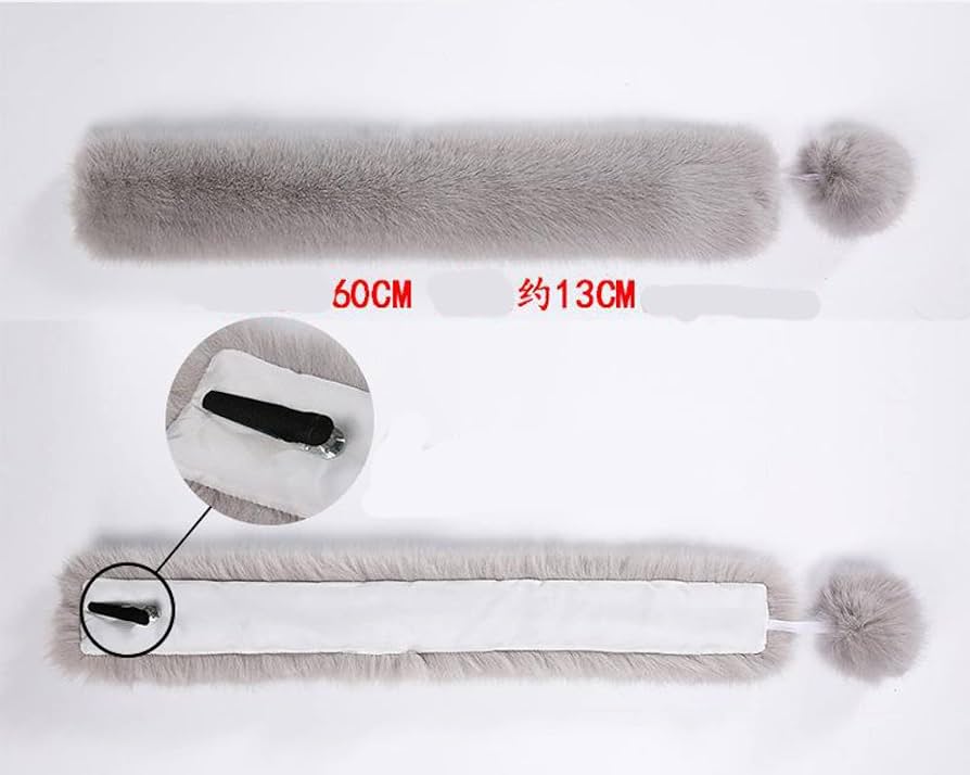 TRESOR トレゾア FOXファー　ティペット　ネックウォーマー Amazon.co.jp: フェイク狐の毛 ポンポン飾り エコファースヌード